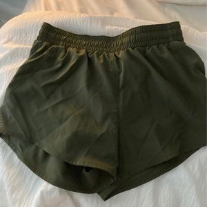NWT Army green work out shorts